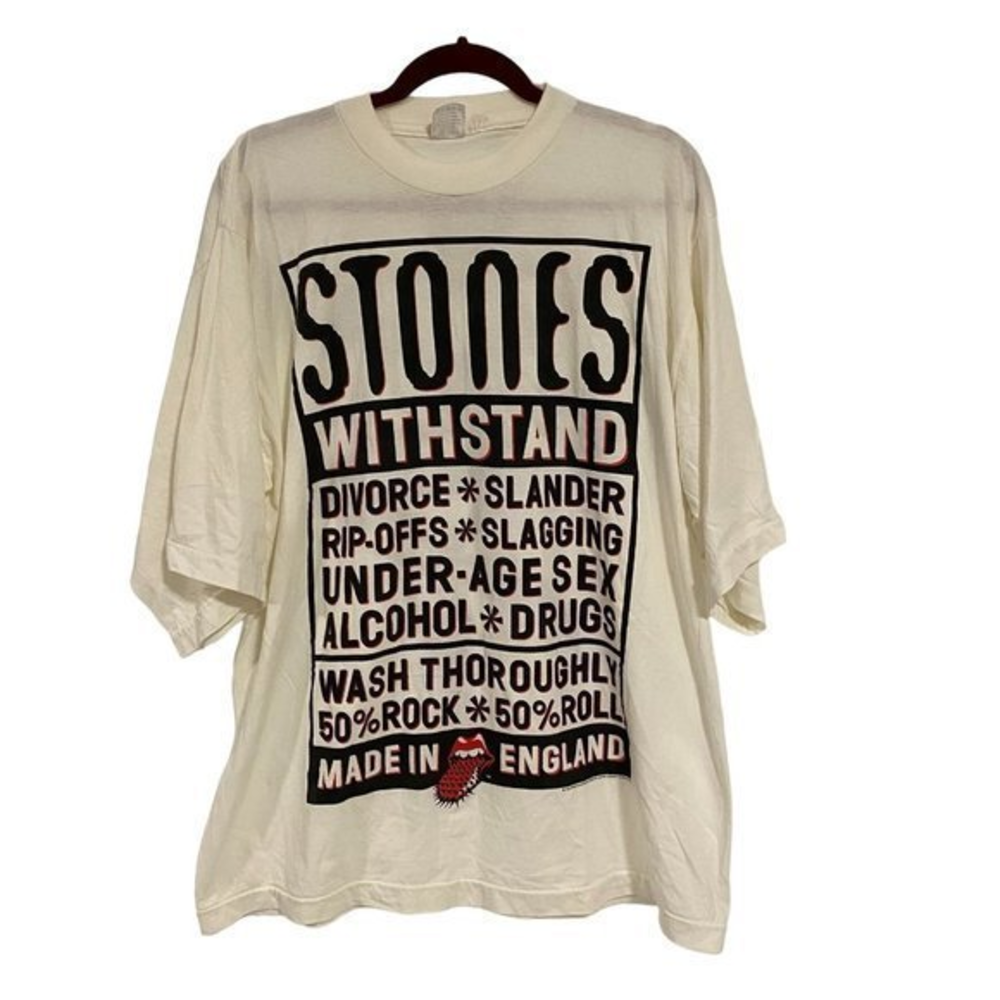 Rolling Stones Vintage 1995 Withstand Vintage T-Shirt‎ XL